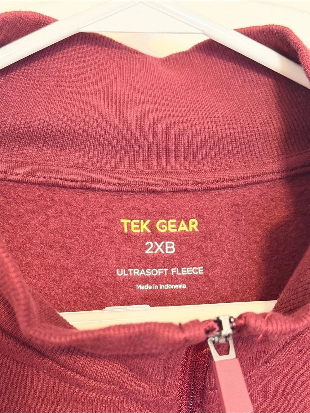 tek gear Maroon Quarter Zip Sweater